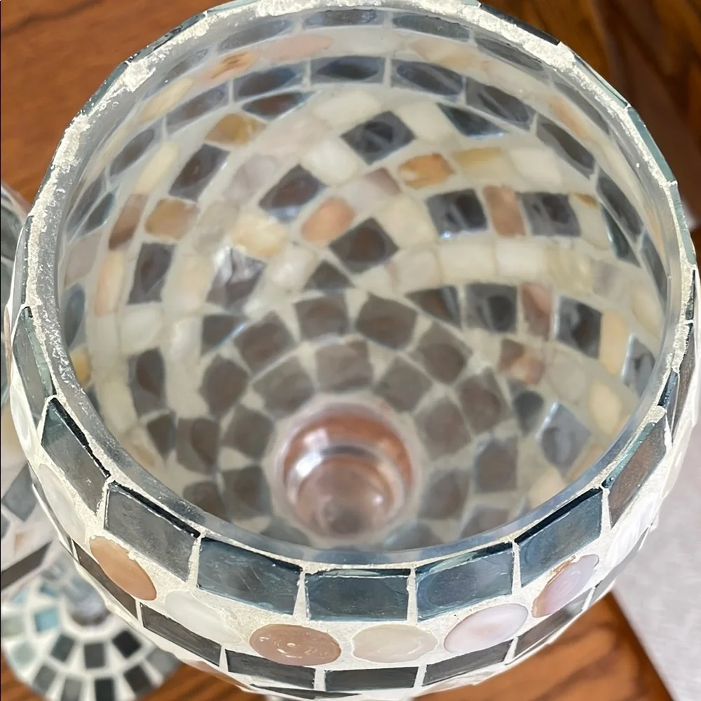 Elegant Mosaic Candle Holders (Set) - Picture 3 of 5